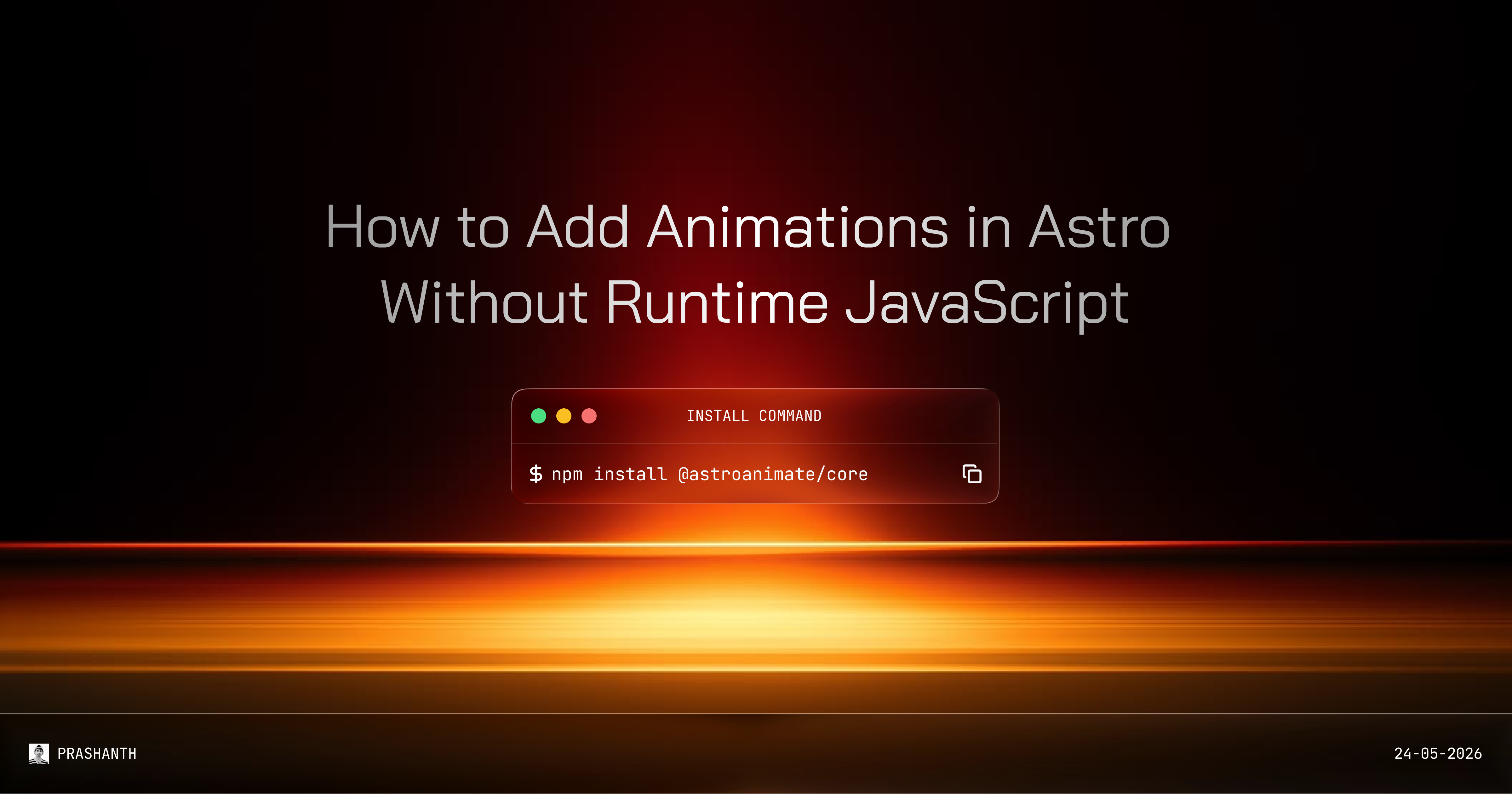CSS-first animation component cover